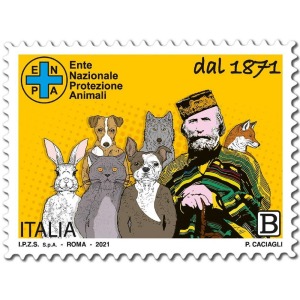 ITALIA - 2021 - 150° dell'E.N.P.A. - Ente Nazionale Protezione Animali Onlus - 1 v. con codice a barre