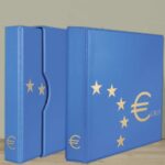 MARINI - Cartella a 4 anelli EURO 2002 senza custodia, vuota - Azzurra