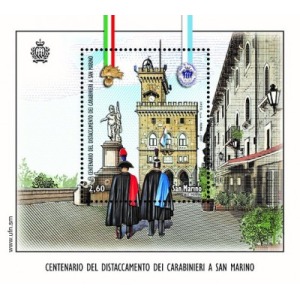 SAN MARINO - 2021 - 100° del distaccamento dei Carabinieri a San Marino - 1 BF (E.C. di San Marino con Italia)
