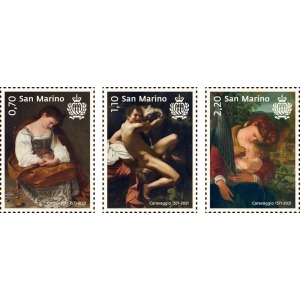 SAN MARINO - 2021 - 450° della nascita di Caravaggio - 3 v.