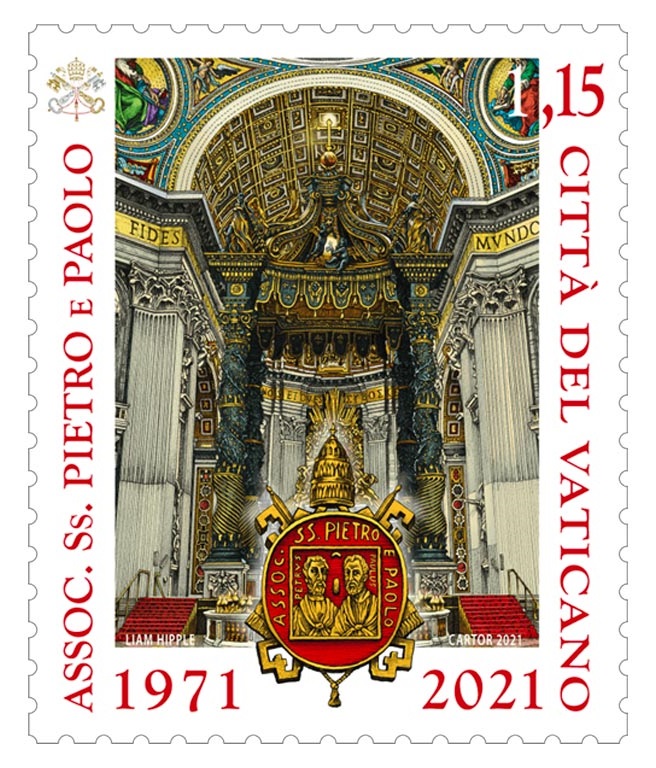 2021 50° dell Associazione dei SS Pietro e Paolo 1 v. Vaticano VATICANO - 2021 - 50° dell'Associazione dei SS Pietro e Paolo - 1 v.