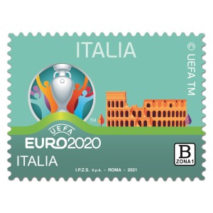 ITALIA - 2021 - UEFA EURO 2020 ITALIA - 1 v. con codice a barre