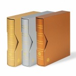 LEUCHTTURM - Cartella a 4 anelli OPTIMA METALLIC EDITION con custodia - Argento