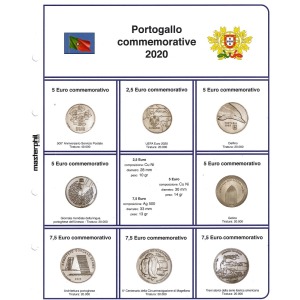 MASTER PHIL - Inserto 2,5 €, 5 € e 7,5 € commemorativi Portogallo 2020