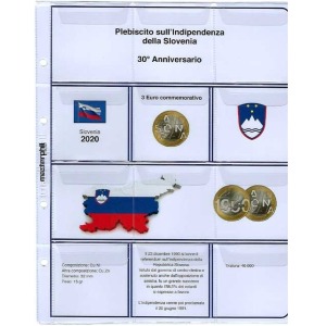 MASTER PHIL - Inserto 3 € bimetallico Slovenia 2020