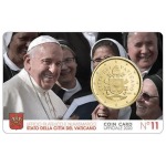 VATICANO - 2020 - Coin Card N° 11: Papa Francesco con 50 c. - 1 moneta FDC