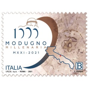 ITALIA - 2021 - 1000° di Modugno - 1 v. con codice a barre