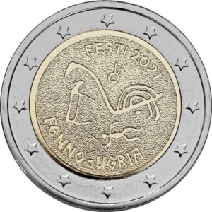ESTONIA - 2021 - 2 € Popoli ugro-finnici - FDC da rotolino