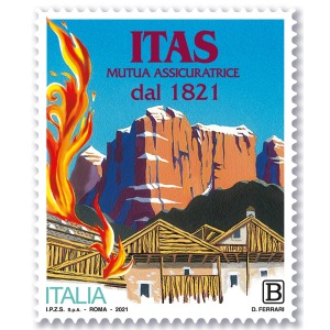 ITALIA - 2021 - 200° della ITAS Mutua - 1 v. con codice a barre