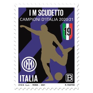 ITALIA - 2021 - Inter campione d'Italia ITALIA - 1 v. con codice a barre