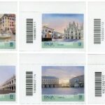 ITALIA - 2021 - L'Italia riparte - 6 v. con codice a barre a sinistra da minifogli da 10