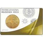 2021 Stamp e Coin Card N° 36 37 38 39 Pontificato MMXXI con 50 c. Vaticano retro 4