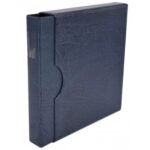 LINDNER - Cartella a 4 anelli HARTBERGER BIG LUXUS con custodia - Blu