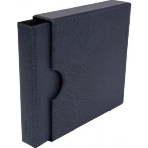 LINDNER - Cartella a 4 anelli HARTBERGER SMALL LUXUS con custodia - Blu