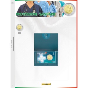 ABAFIL - Foglio 2 € Italia 2021 Professioni sanitarie in folder