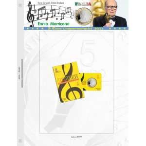 ABAFIL - Foglio 5 € Italia 2021 Ennio Morricone