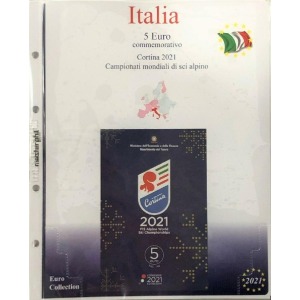 MASTER PHIL - Inserto 5 € Italia Cortina: Campionati di sci alpino in folder 2020