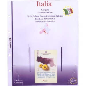 MASTER PHIL - Inserto 5 € Italia Lambrusco e Tortellini in folder 2021