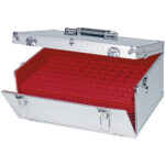 LINDNER - Valigetta ALU MAGNUS vuota con interno rosso