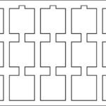 LINDNER - Vassoio in floccato blu a 15 caselle quadrate da 50 mm con tacca - 1 pz.
