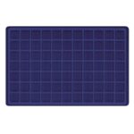 LINDNER - Vassoio in floccato blu a 77 caselle quadrate da 24 mm - 1 pz.