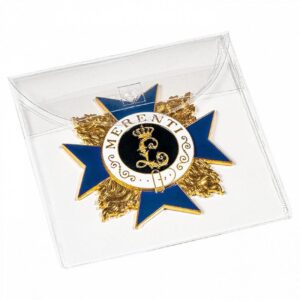 LEUCHTTURM - Bustine trasparenti per medaglie e decorazioni militari da 100x100 mm - 50 pz.