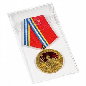 LEUCHTTURM - Bustine trasparenti per medaglie e decorazioni militari da 50x100 mm - 50 pz.