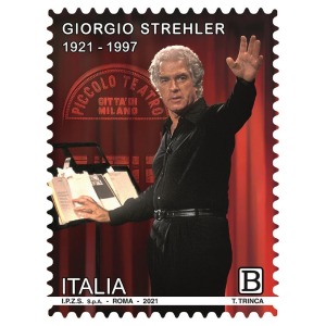 ITALIA - 2021 - 100° della nascita di Giorgio Strehler - 1 v. con codice a barre