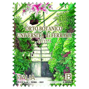 ITALIA - 2021 - 250° dell'Orto Botanico dell’Università di Ferrara - 1 v. con codice a barre