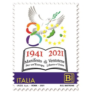 ITALIA - 2021 - 80° della stesura del Manifesto di Ventotene - 1 v.