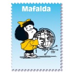 ITALIA - 2021 - Mafalda - 2 blocchi di 3 v. con chiudilettera e codice a barre