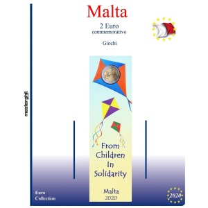 MASTER PHIL - Inserto 2 € commemorativo Malta Giochi in coin card 2020