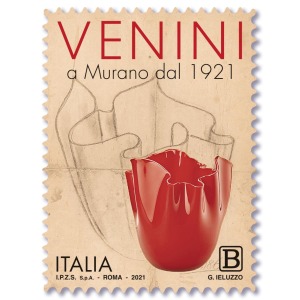 ITALIA - 2021 - 100° di Venini S.p.A. - 1 v. con codice a barre