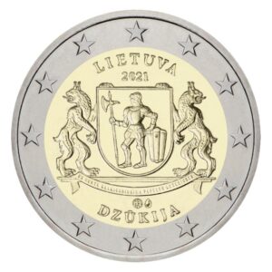 LITUANIA - 2021 - 2 € Regioni etnografiche: Dzūkija - FDC da rotolino