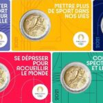 FRANCIA - 2021 - 2 € Olimpiadi di Parigi 2024 - FDC in coin card (set 5 colori)