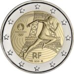 FRANCIA - 2021 - 2 € Olimpiadi di Parigi 2024 - FDC in coin card (set 5 colori)
