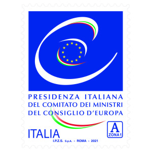 ITALIA - 2021 - Presidenza Italiana del Comitato dei Ministri del Consiglio d’Europa - 1 v. con codice a barre