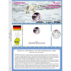 ABAFIL - Foglio ALBUM 5 € GERMANIA METALLO E POLIMERO 2021 Zona Polare