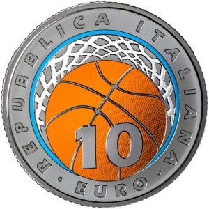 ITALIA - 2021 - 10 € 100° della Federazione Italiana Pallacanestro - FDC in cofanetto