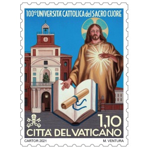VATICANO - 2021 - 100° dell'Università Cattolica del Sacro Cuore - 1 v.