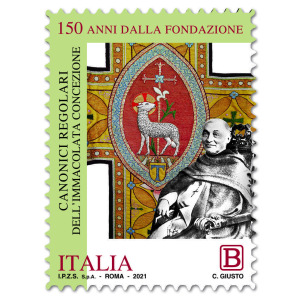 ITALIA - 2021 - 150° della Congregazione dei Canonici Regolari dell'Immacolata Concezione - 1 v. con codice a barre