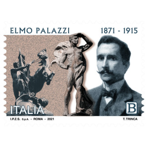 ITALIA - 2021 - 150° della nascita di Elmo Palazzi - 1 v. con codice a barre