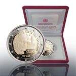 VATICANO - 2021 - 2 € 700° della morte di Dante Alighieri - PROOF in cofanetto