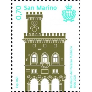SAN MARINO - 2021 - 25° del restauro del Palazzo Pubblico - 1 v.