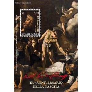 VATICANO - 2021 - 450° della nascita di Caravaggio - 1 BF