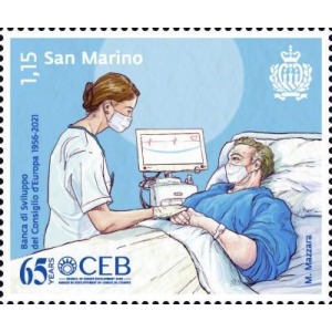 SAN MARINO - 2021 - 65° della Banca di Sviluppo del Consiglio d'Europa - 1 v.