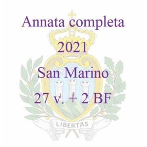 SAN MARINO - 2021 - Annata completa - 27 v. + 2 BF