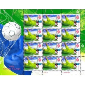 SAN MARINO - 2021 - Italia sul tetto d'Europa - 1 MF da 12 v. con illustrazione