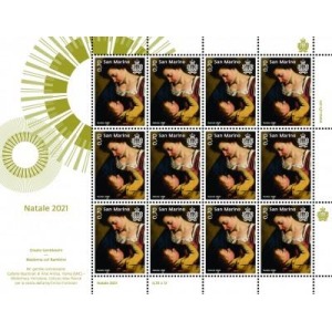 SAN MARINO - 2021 - Natale - 2 MF da 12 v. con illustrazione