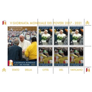 VATICANO - 2021 - V giornata mondiale dei poveri - 1 MF da 3 coppie verticali